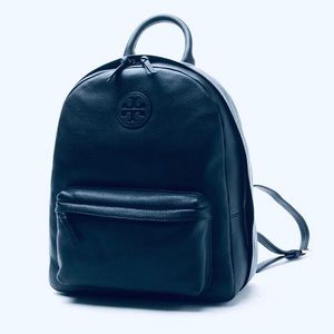 Tory Burch Leather Ella Backpack in Navy Blue
